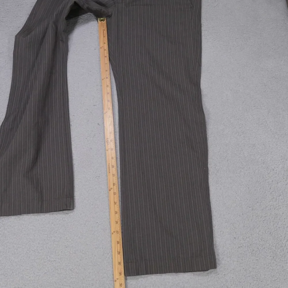 Y2K Banana Republic Pants 35x32 Mens Flat Front Straight Wide Leg Brown Cotton